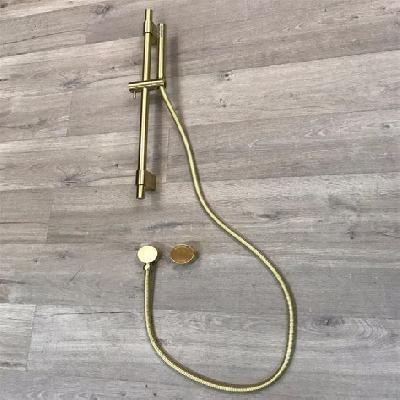 Showering Systems And Faucet In Rose Gold And Matt Black