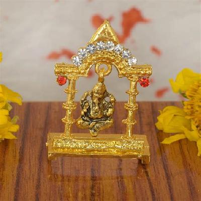 Gold Plated Ganesha Stand