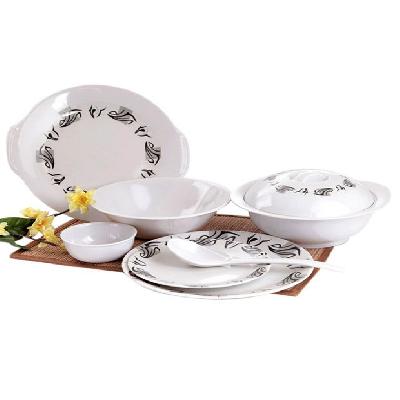 White Melamine Crockery