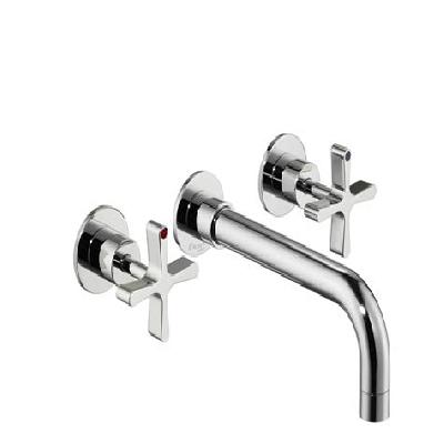 Designer wall mounted basin mixer