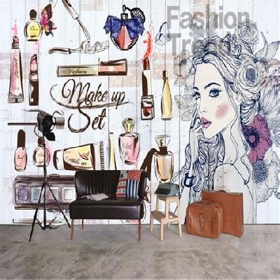 Designer Salon Printed Wallpaper