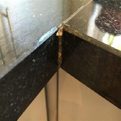 Black Granite Slab Fixing