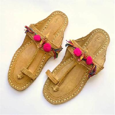 Kolhapuri Pom Pom Sandal