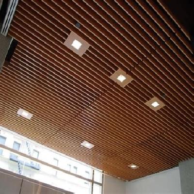 Wooden Baffle Ceiling