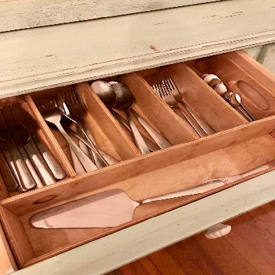 Wooden Cutlery Tray