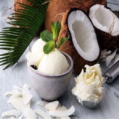 Coconut ice cream bowl