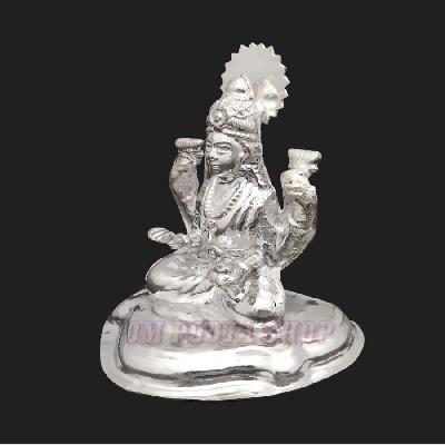 German Silver Goddess Statue