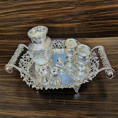 German Silver Puja Set
