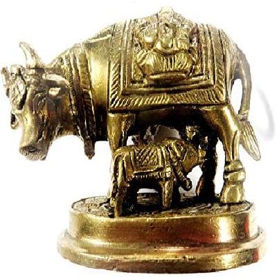 Kamadhenu And Calf Handcrafted Statue