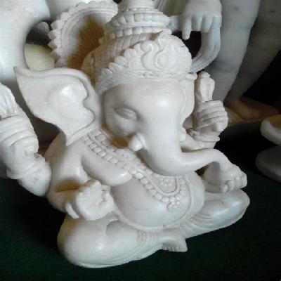 Marble ganeshji statue
