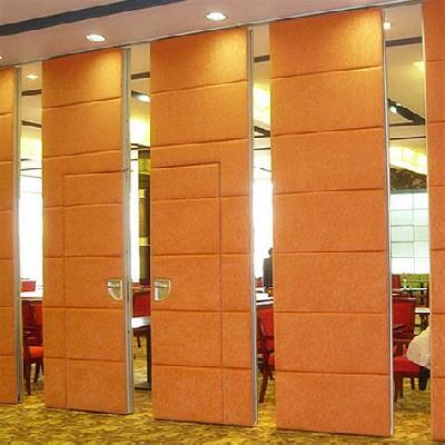 Golden Openable Partition Door Slim Sliding Profile