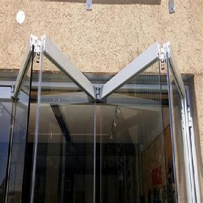 Toughened Glass Door Folding Stacking System
