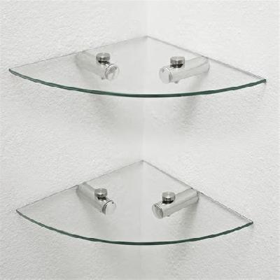 Glass Corner Shelves