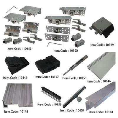 Overlap Sliding Fittings for Wooden and Aluminum Doors