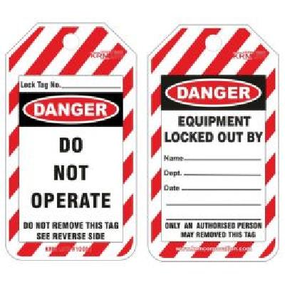 Lockout Caution Labels (Set of 10 pcs)
