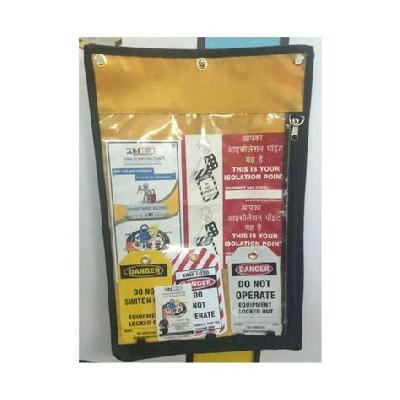 Lockout Permit Document Holder Without Padlocks