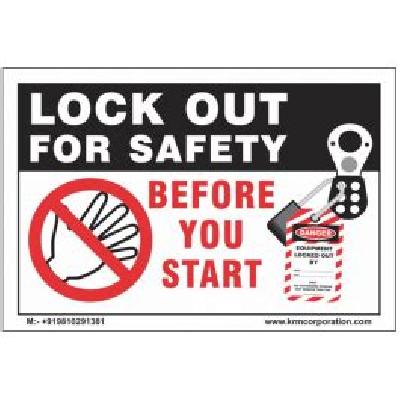 Lockout Tagout Safety Tags (Set of 10 pcs)