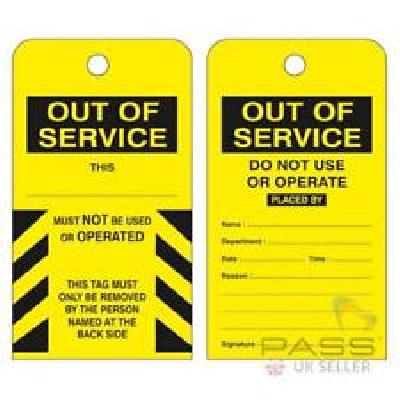 LOTO Scaffolding Inspected Tags (Set of 10 pcs)