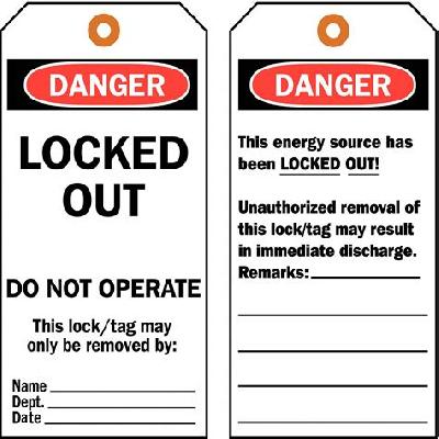 Multipurpose Lockout Safety Tag