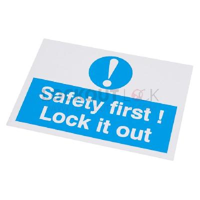 Safety First Lockout Labels (Set of 10 pcs)