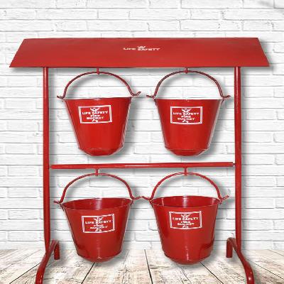 Fire Bucket Stand with Canopy