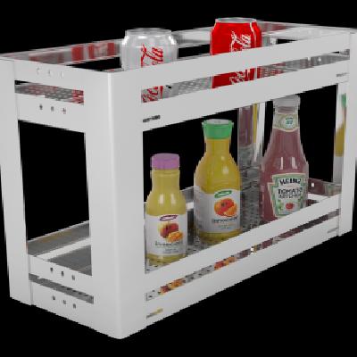 3 Shelves SS Pull Out Basket