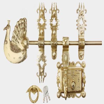 Double Mayur Brass Jhula Kadi