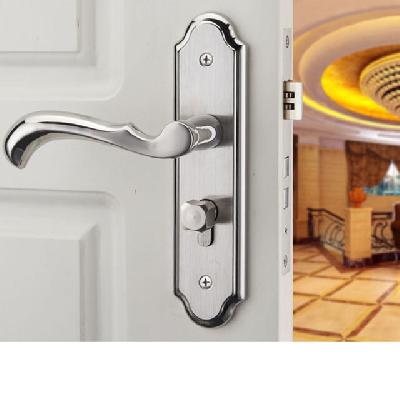 Stainless Steel Mortise Handle With Lock Set