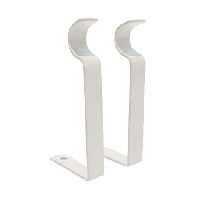 White Metal Curtain Bracket