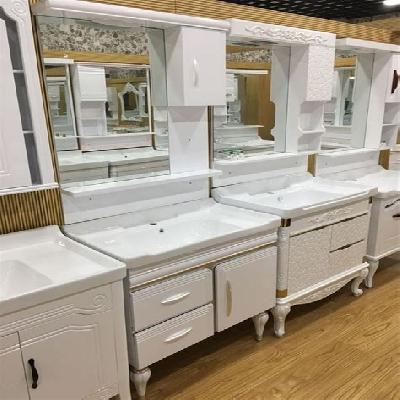Floor Mounted PVC Bathroom Box Cabinet