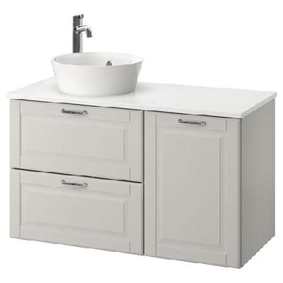 Light Grey Solid PU Wash-basing  Cabinet