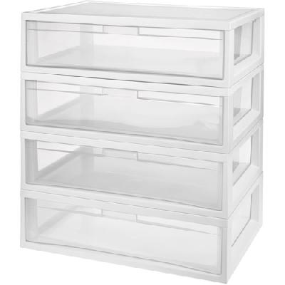 Off White PVC Modular Kitchen Drawer