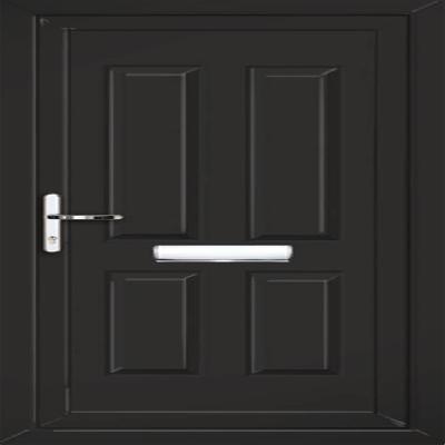 Plain Black PVC Door