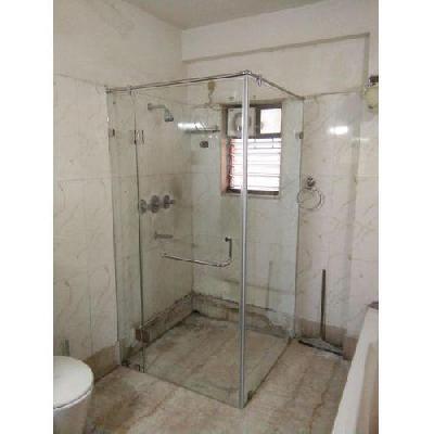 Plain Glass Shower Partition