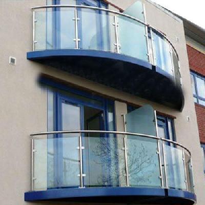 SS Glass Balcony Railing
