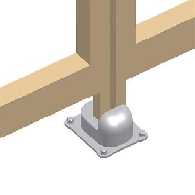 End Stop Concreted For Swing Gates