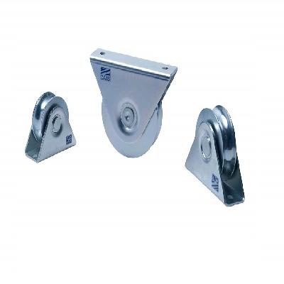O Grooved, Sliding Gate Wheel, Double Bearing, 78mm Dia 