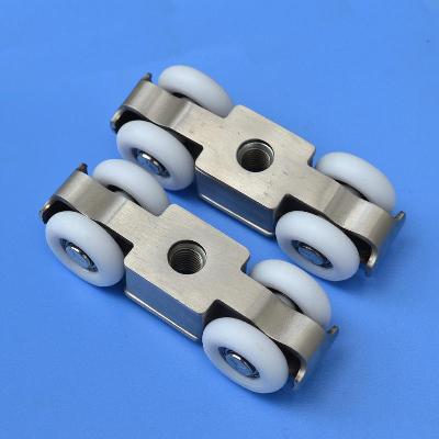 Universal Four Wheeled Open Bearing Roller For Sliding Doors