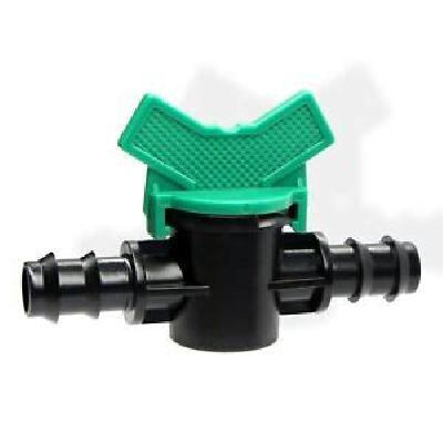 Drip Irrigation Switch Valve Tap For 16mm Irrigation Tube, Hose Connectors, Straight Connector