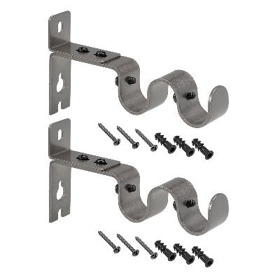 Double Curtain Rod Bracket