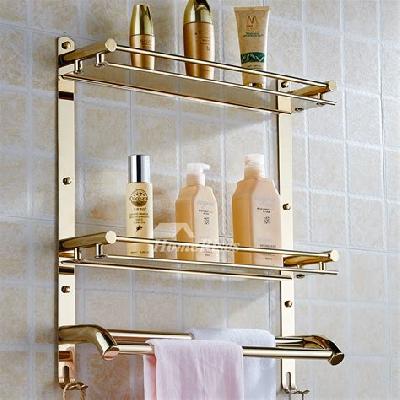 SS Bathroom Fancy Shelf
