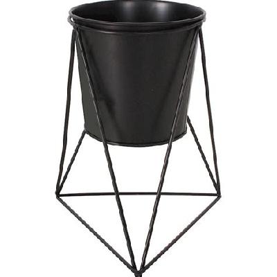 Black Metal Pot Stand