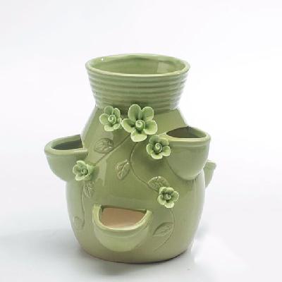 Ceramic Bottle Flower Pot
