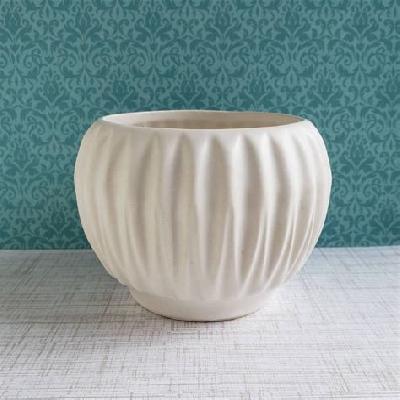 Diamond white ceramic planter 5.5 x 5.5 x 5.5