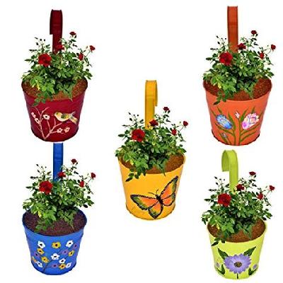 Hanging Planter With Metal Chain And Base Plate - Minerva Naturals