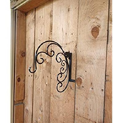 L Bracket-wrought Iron S Design White Color (3cm X 27cm X 27cm) - Minerva Naturals