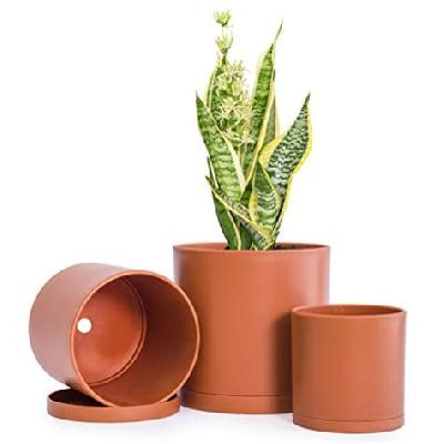 Nursery Flower Pots For Garden 3.5 Inches Color Teracota (10 Pcs )