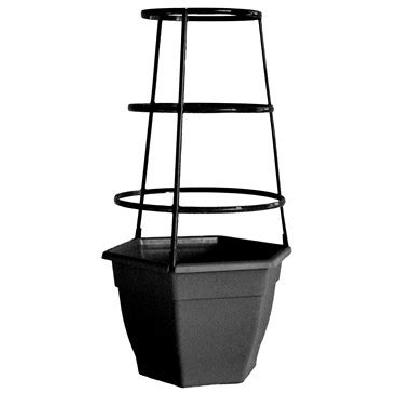 Plastic Black Tomato Cage Pot Set Of 3