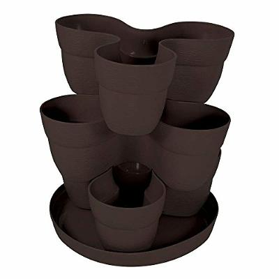 Vertical Brown Color Pot