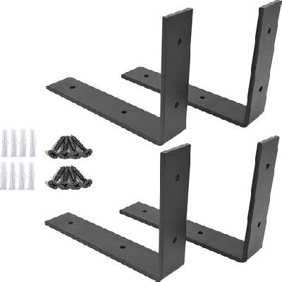 Wall L- Bracket ( Crow Design) - Black